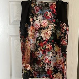 Floral Pencil Skirt